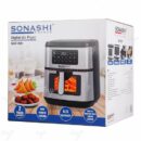 مقلاة هوائية رقمية سعة 9.2 لتر وقدرة 2000 وات -08 برامج - SAF-920 أسFriteuse À Air Numérique 9.2L 2000W -08 Programmes - SAF-920 Noir/Argent