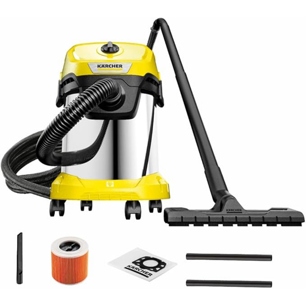 ⁦مكنسة كهربائية متعددة الاستخدامات KARCHER WD3 للمنزل والمكتب⁩ - الصورة ⁦2⁩