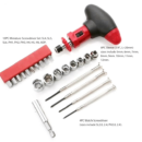 مصباح يدوي مع تصميم قابل للفتح يحتوي على 24 قطعة - Caisse à Outils et lampe Torche intégrée Multifonction 24pcs