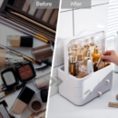 نظمي أدوات التجميل الخاصة بك مع هذا الصندوق  Poryte Maquillage, Anti Poussières Multitiroires