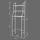 حامل ورف الحمام العصري لتنظيم وترتيب الأغراض Étagère De Salle De Bain, Meuble De Rangement Au-Dessus