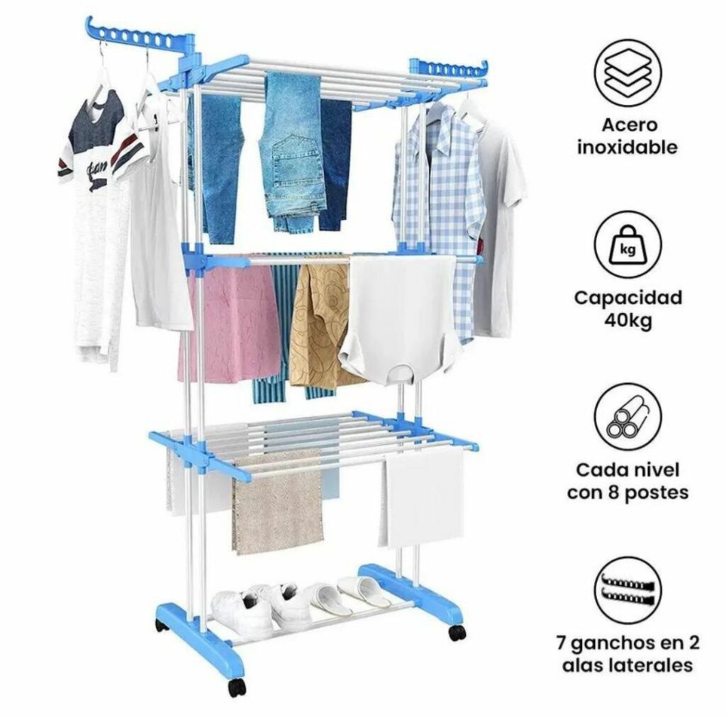مجفف ملابس قابل للطي من 3 مستويات - Séche linge 3 niveau pliable