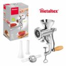 رحاية اللحم 3 في 1 العجيبة تفرم اللحم تحضر النقانق وتشكل العجين والحلوى Metaltex Jack Hachoir à viande