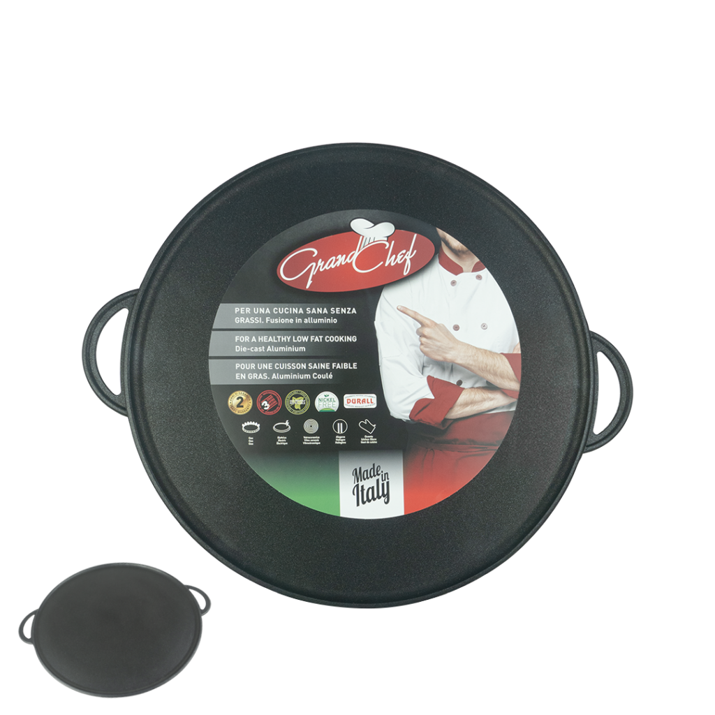 طاجين طبخ إحترافي مضاد للإلتصاق بصناعة ايطالية Grand Chef Tajine De Cuisine Professionnelle 38 cm