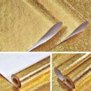 غلاف مساحات المطبخ مضاد للدهون سهل التنظيف عازل ومقاوم للحرارة Roller Aluminium Adhésif 5m
